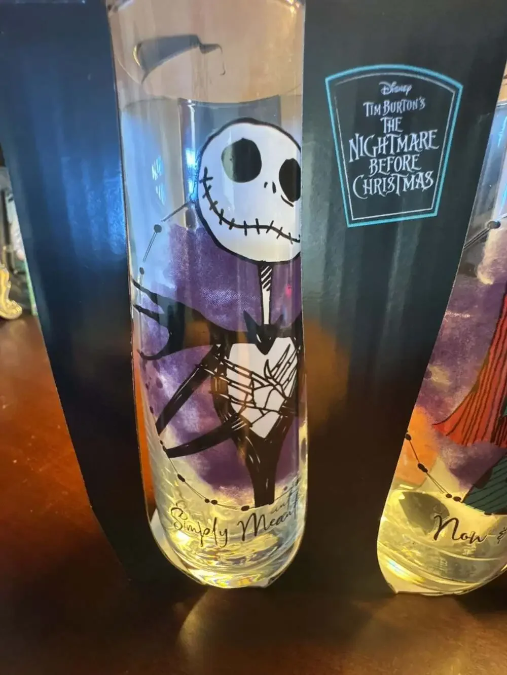 Silver Buffalo Disney The Nightmare Before Christmas Jack and Sally Stemless Flu